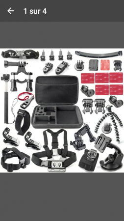 Malette accessoires type go pro pour caméra sport 